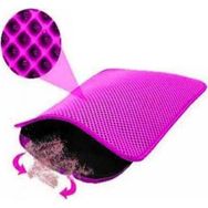 Tineke 60 x 42 cm Pembe Elekli Kedi Tuvalet Önü Paspası