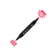Tinge Twin F121 Fluorescent Coral Red Çift Uçlu Markör Kalem