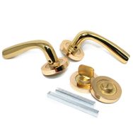 Tiviti Yeşim WC Yuvarlak Rozet Gold Kapı Kolu