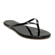Tkees TK-2011 Siyah Klasik Parmak Arası Kadın Terlik