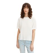 Tom Tailor 10315 Whisper White Kadın T-shirt Bluz