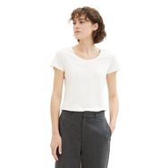 Tom Tailor 10315 Whisper White Yazılı Kadın T-shirt