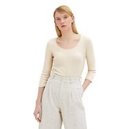 Tom Tailor 10336 Açık Cashew Bej Kadın T-Shirt