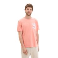 Tom Tailor 12642 Basic Puslu Mercan Pembesi Erkek T-shirt