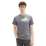 Tom Tailor 21186 Lacivert İnce Çizgili Erkek T-shirt
