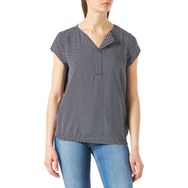 Tom Tailor 26428 Lacivert Geometrik Tasarım Kadın Bluzu
