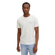 Tom Tailor 29767 Gri Rough Grey Erkek Basic Küçük Baskılı T-shirt