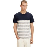 Tom Tailor 29812 Buttercream Aop Stripe Çizgili Erkek T-shirt