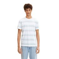Tom Tailor 29884 Mint Haze Coral Stripe Erkek T-shirt