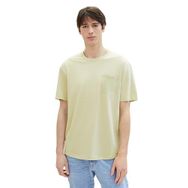 Tom Tailor 34988 Denim Yeşil Melanj Mini Çizgili Erkek Basic T-shirt
