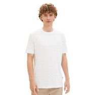 Tom Tailor 34997 Beyaz Çift D Baskı Denim Erkek T-shirt