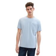 Tom Tailor 35086 Foggy Blue Grindle Structure Erkek T-shirt