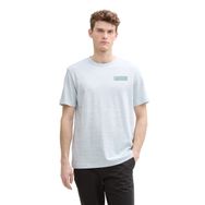 Tom Tailor 35113 Beyaz Gri Nane Enjeksiyonlu Erkek T-shirt