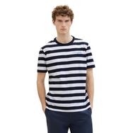 Tom Tailor 35178 Lacivert Kalın Çizgili Erkek T-shirt