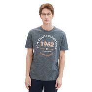 Tom Tailor 35181 Lacivert Gri Mint İnce Şerit Erkek T-shirt
