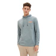 Tom Tailor 35195 Mint Grisi Lacivert Enjeksiyonlu Erkek T-shirt