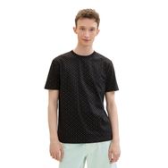 Tom Tailor 35490 Denim Black Multi Mini Wave Erkek T-shirt
