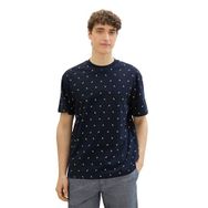 Tom Tailor 35818 Denim Lacivert Tenis Baskısı Erkek T-shirt