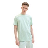 Tom Tailor 35823 Denim Mint Mini Yaprak Baskı Erkek T-shirt