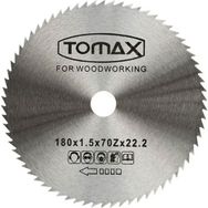 Tomax 180x1.5x22.2x70Z Diş Elmassız Ağaç Daire Testeresi
