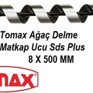Tomax SDS Plus Ağaç Delme Ahşap Delme Delici 8x500 Matkap Ucu
