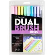 Tombow AB-T Grafik Pastel 10 Renk Fırça Uçlu Kalem Seti