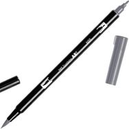 Tombow Dual Brush Pen N55 Cool Gray 7 Grafik Çizim Kalemi