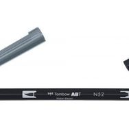 Tombow N52 Cool Gray 8 AB-T Dual Brush Grafik Kalemi