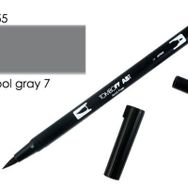 Tombow N55 Cool Gray 7 AB-T Dual Brush Grafik Kalemi