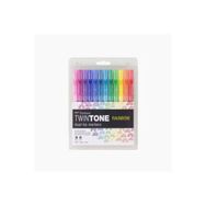 Tombow Twintone 12 Renk Gökkuşağı Renkleri Çift Uçlu Kalem Seti