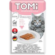 Tomi 6x85 gr Biftekli Yaş Kısır Kedi Maması