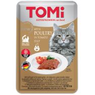 Tomi Domatesli Jöle İçerisinde Tavuklu Tahılsız 100 gr Kedi Konserve Pouch