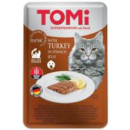 Tomi Hindi & Ispanak Tahılsız Pouch 100 gr Kedi Maması