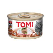Tomi Kıyılmış Hindili Tahılsız Yetişkin 85 gr Konserve Kedi Maması