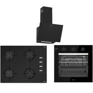 Tommatech TT100 TDE6005BG - TAO6001BG - TAF6006BSM Siyah 3'lü Ankastre Set