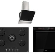 Tommatech TT500 TDE6002BGİ - TAO7001BG - TAF6001BS Siyah Gri 3'lü Ankastre Set