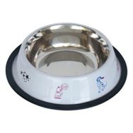 Tommy Beyaz 32 Oz Köpek Çelik Mama Kabı