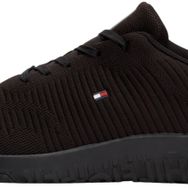 Tommy Hilfiger Corporate Knit Rib Runner Siyah Spor Ayakkabı