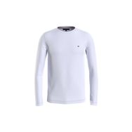 Tommy Hilfiger MW0MW10804YBR Beyaz Bisiklet Yaka Erkek T-shirt