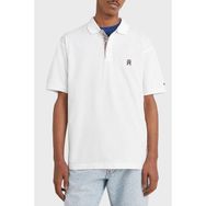 Tommy Hilfiger MW0MW30785 YBR Beyaz Pamuk Regular Fit Düğmeli Polo Erkek T-shirt
