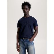 Tommy Hilfiger MW0MW32584DW5 Bisiklet Yaka Mavi Erkek T-Shirt