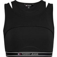 Tommy Hilfiger Siyah Taping Kadın Tayt