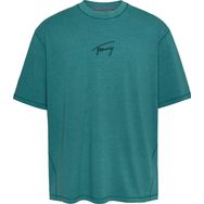 Tommy Hilfiger Tjm Ovz Signature Gd Tee Mavi Erkek T-shirt