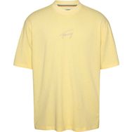 Tommy Hilfiger Tjm Ovz Signature Gd Tee Sarı Erkek T-shirt
