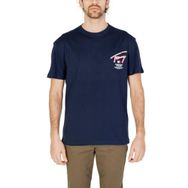 Tommy Hilfiger Tjm Reg 3D Street Signtr Tee Ext Mavi Erkek T-shirt