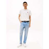 Tommy Hilfiger TJM Reg Badge Tee Ext Beyaz Erkek T-shirt