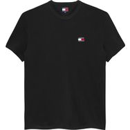 Tommy Hilfiger TJM Reg Badge Tee Ext Siyah Erkek T-shirt