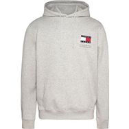 Tommy Hilfiger TJM Reg Essential Flag Hood EXT Gri Erkek Sweatshirt