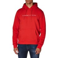 Tommy Hilfiger TJM Reg Linear Logo Hoodie EXT Kırmızı Erkek Sweatshirt