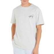 Tommy Hilfiger Tjm Reg Signature Tee Ext Gri Erkek T-shirt